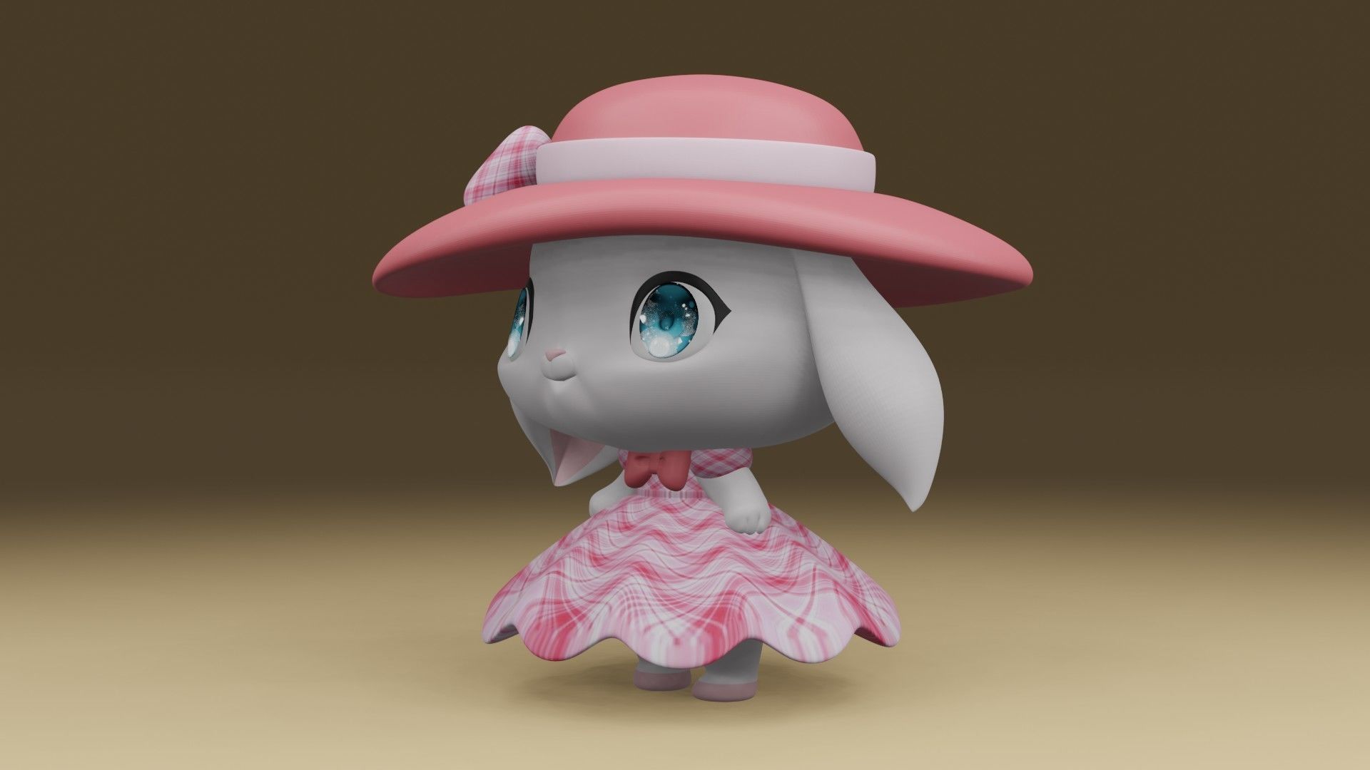 rabbit 3D print model_14