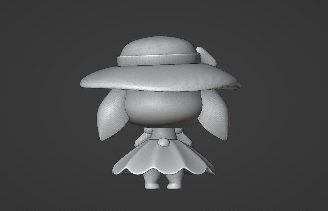 rabbit 3D print model_4