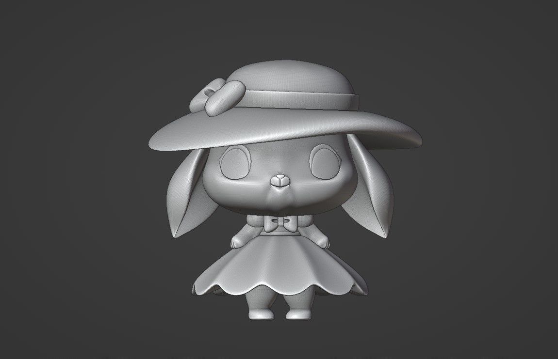 rabbit 3D print model_2