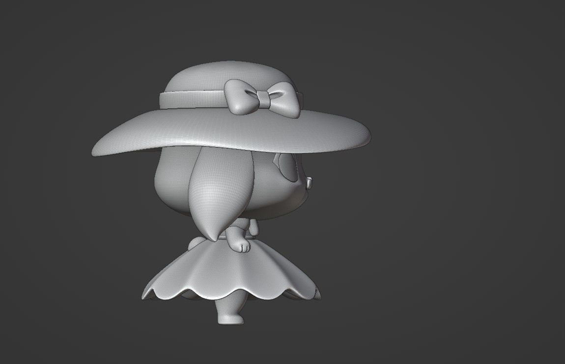 rabbit 3D print model_3