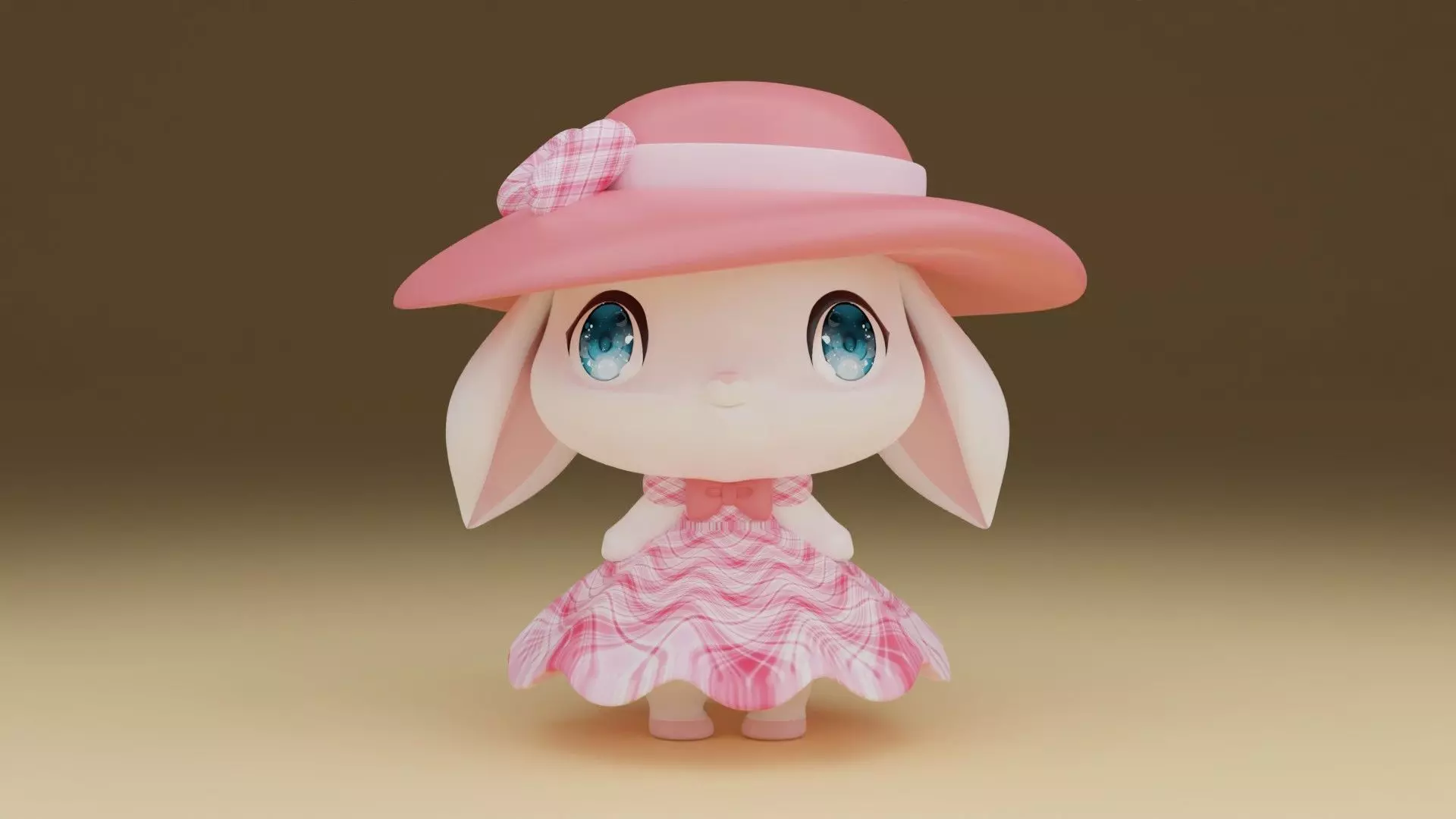 rabbit 3D print model_0