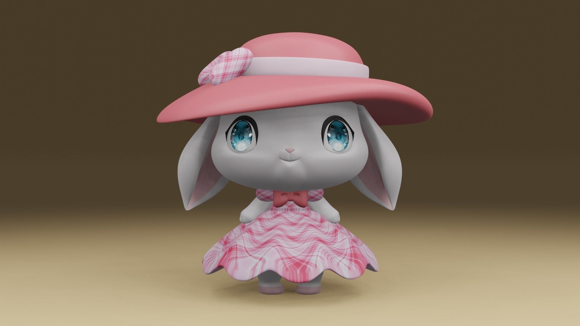 rabbit 3D print model_7