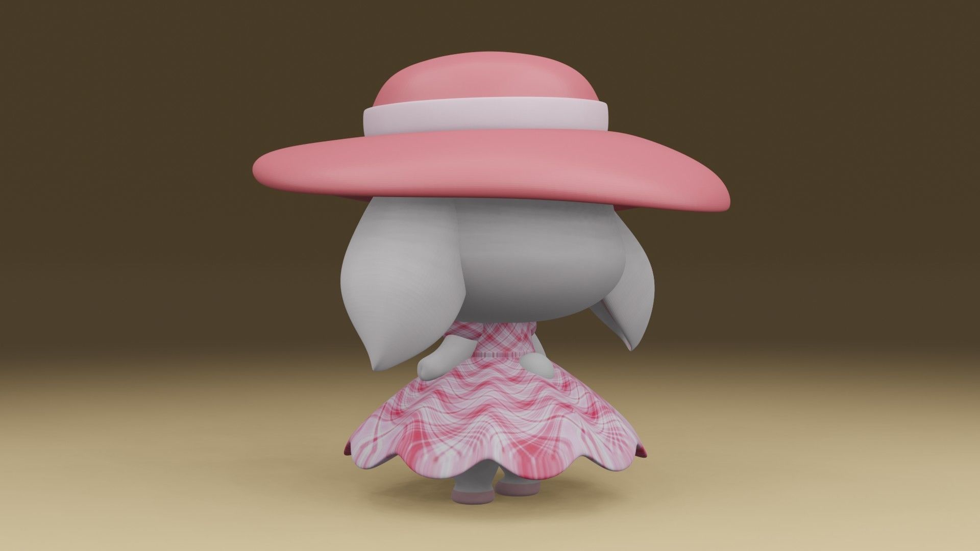 rabbit 3D print model_12