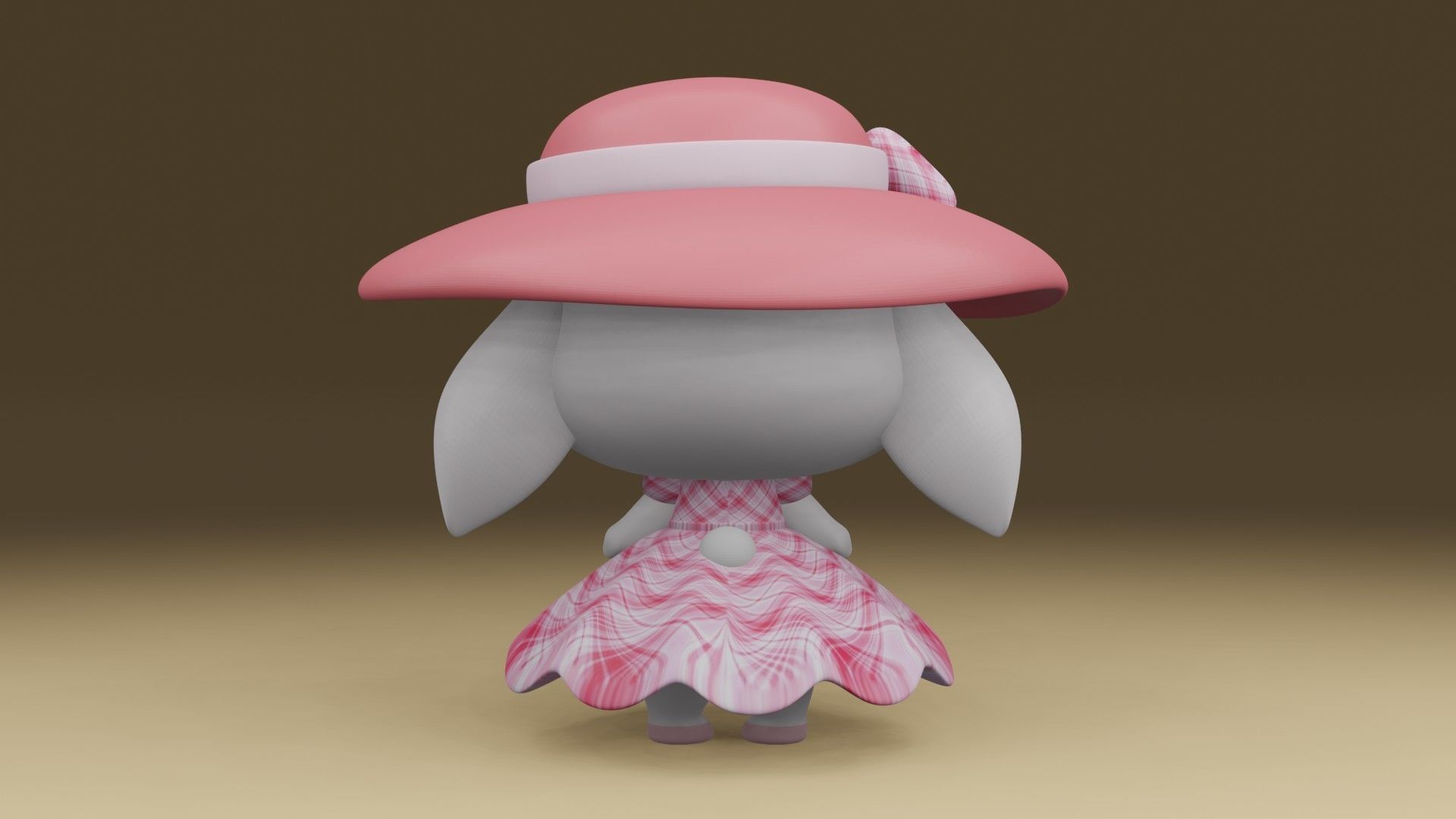 rabbit 3D print model_11