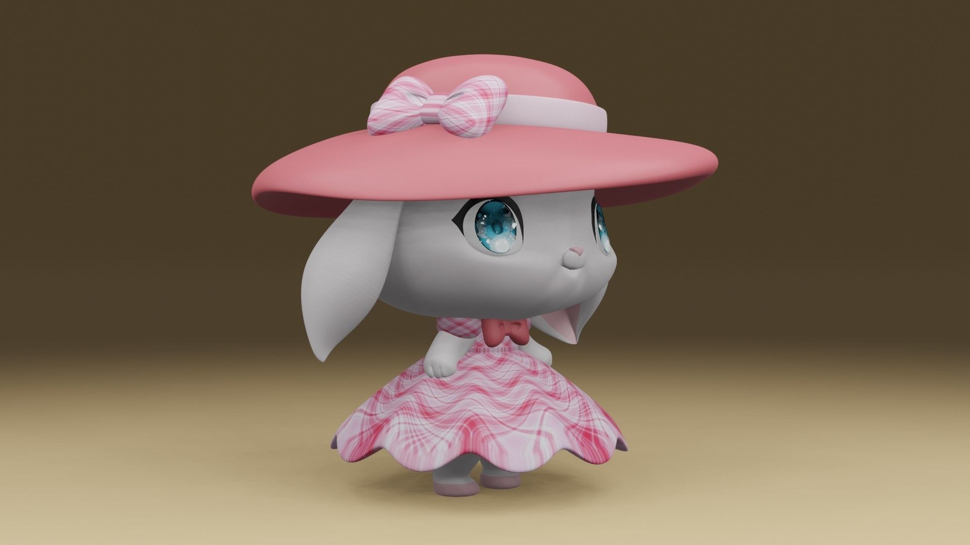rabbit 3D print model_8