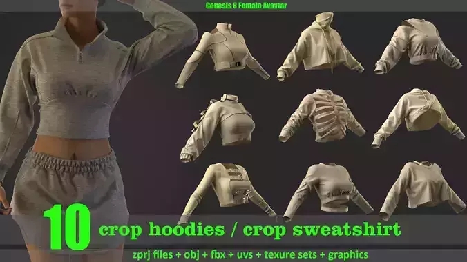 10 crop hoodies and crop sweatshirts