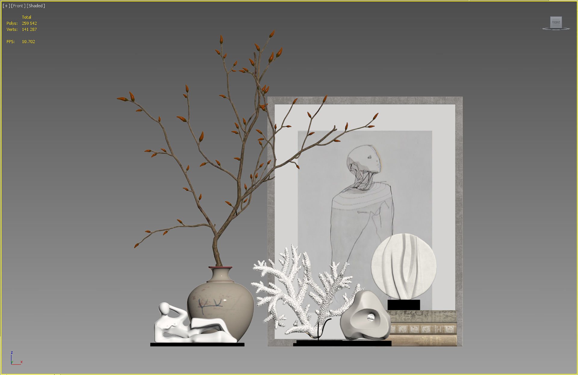 Decor Set 217 3D model_4