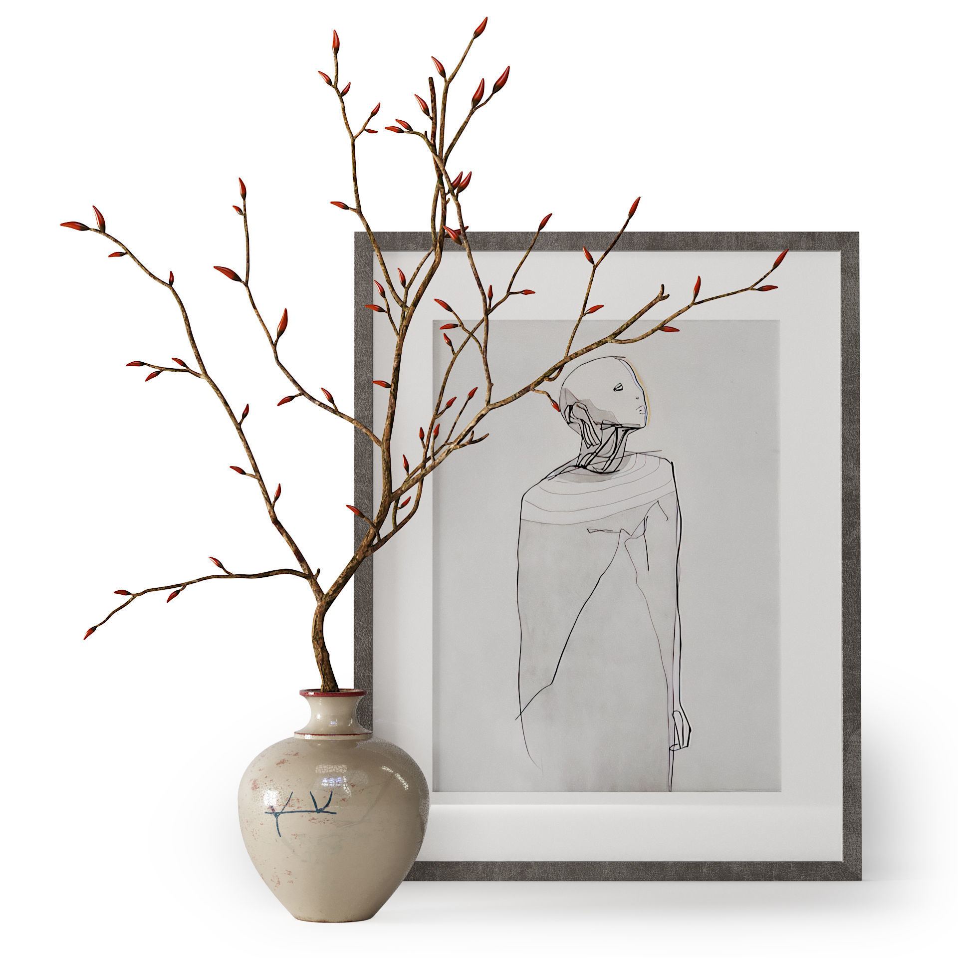 Decor Set 217 3D model_2