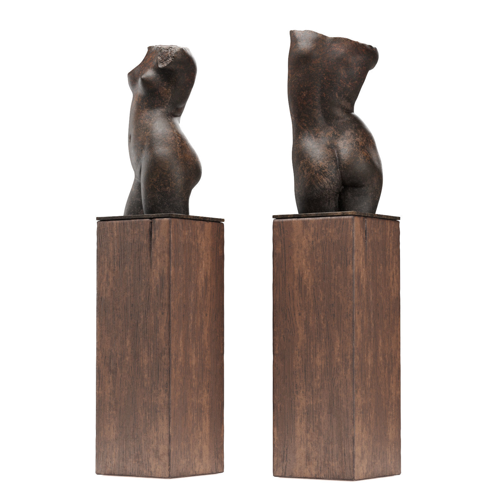 Galatea Bust sculpture Low-poly 3D model_2