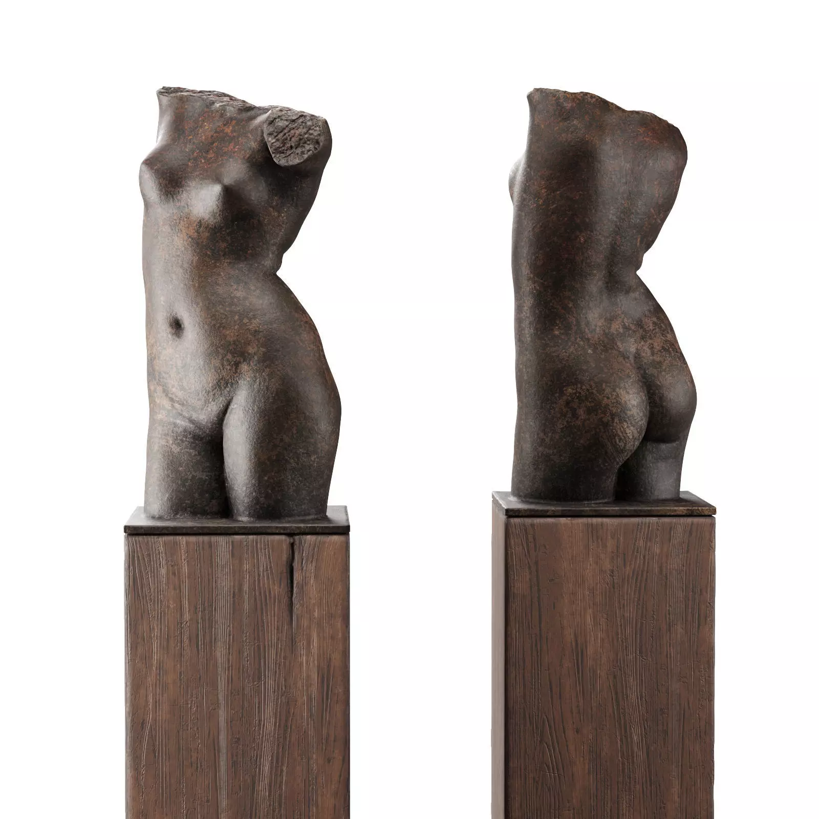 Galatea Bust sculpture Low-poly 3D model_0