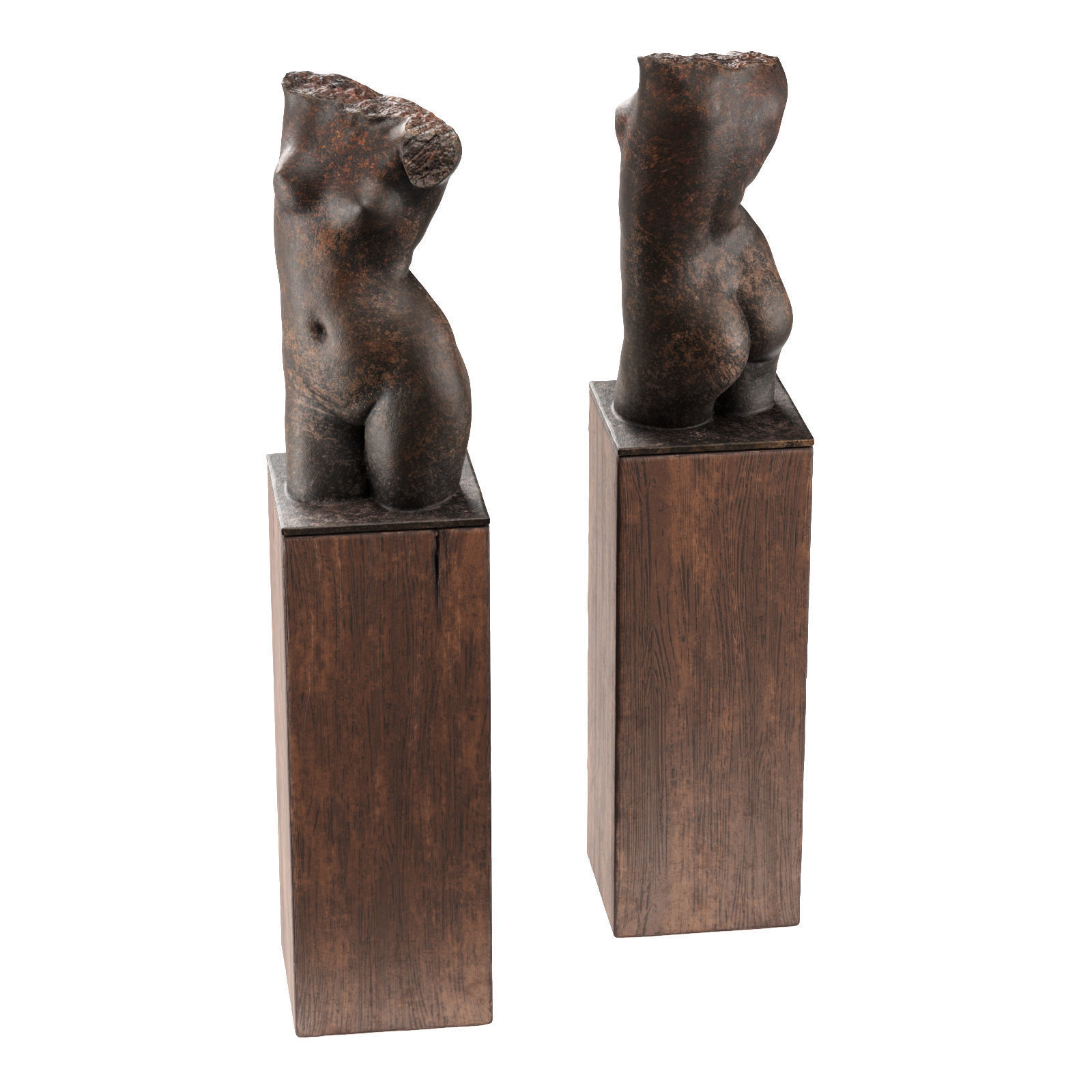 Galatea Bust sculpture Low-poly 3D model_1