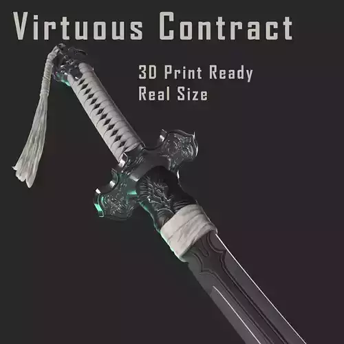 virtuous contract sword 3D print model