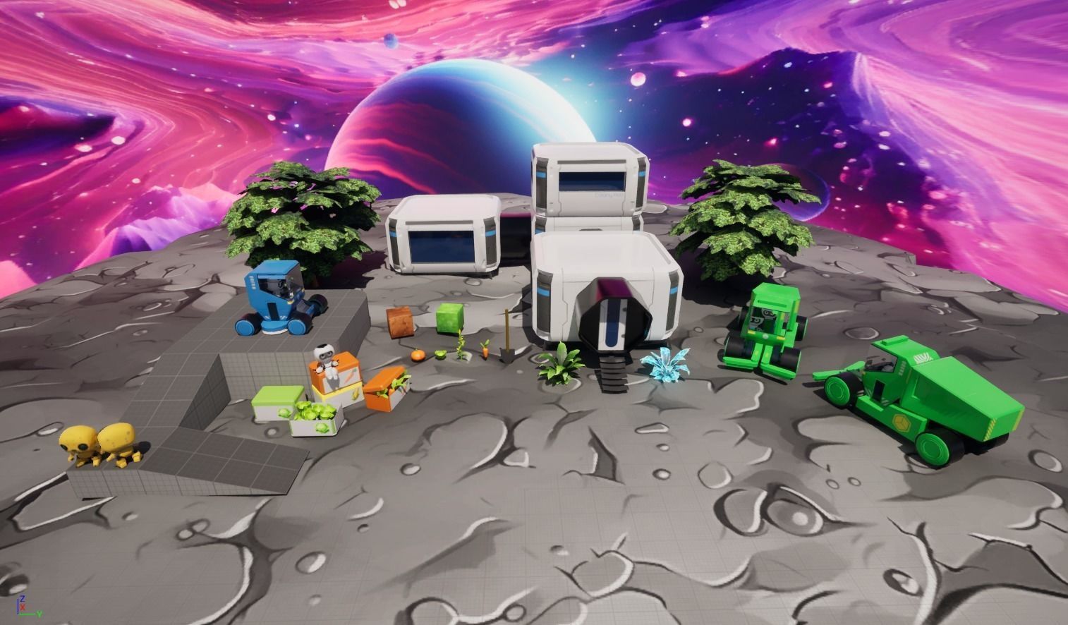 Game Ready Scifi Asset Pack Low-poly 3D model_2