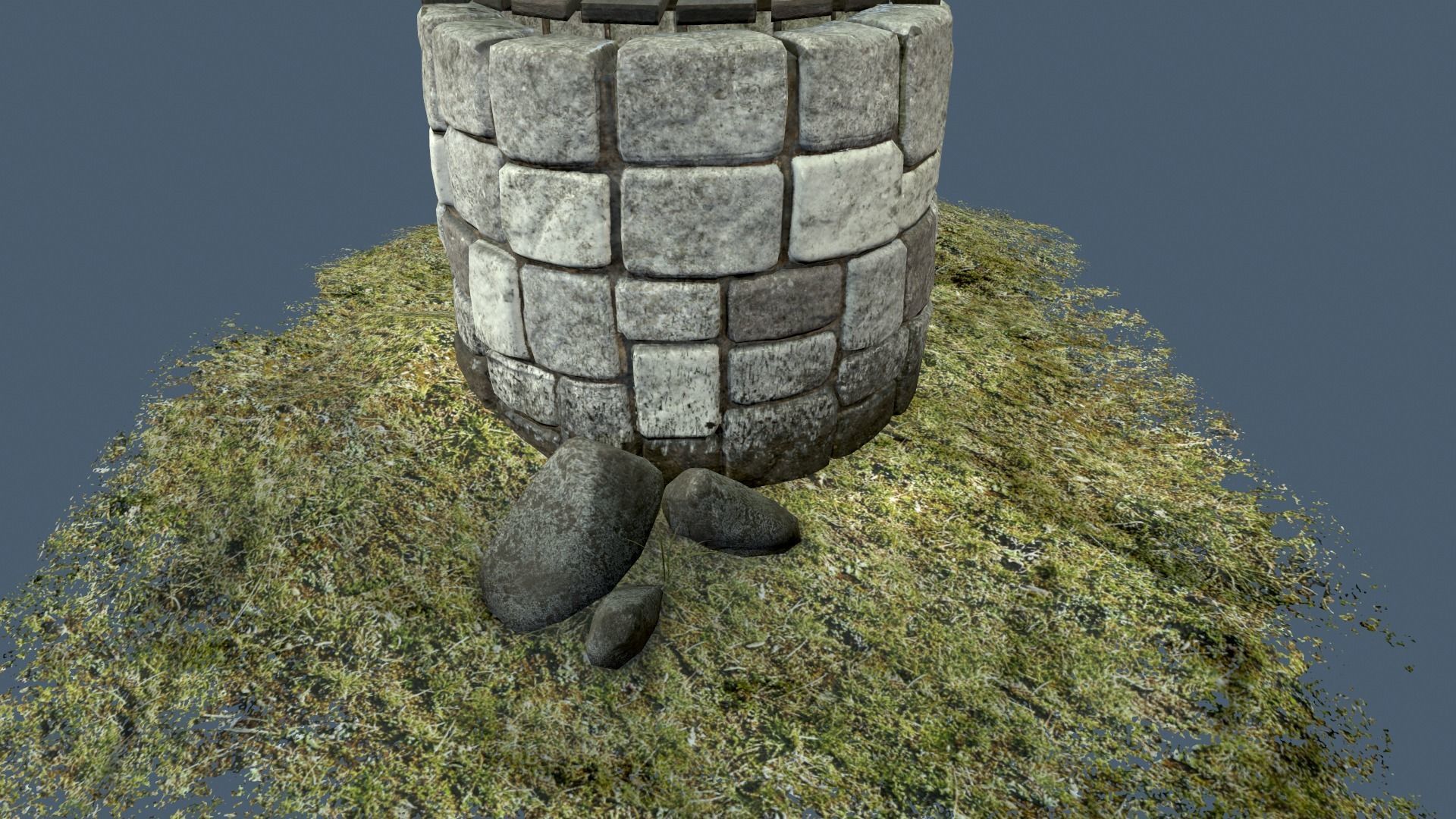 Stone Well 3D model_6