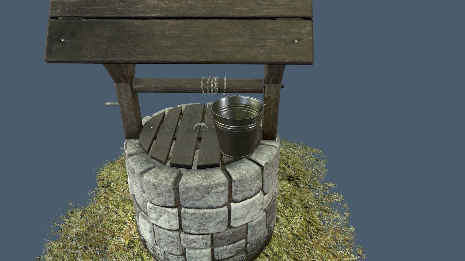 Stone Well 3D model_7