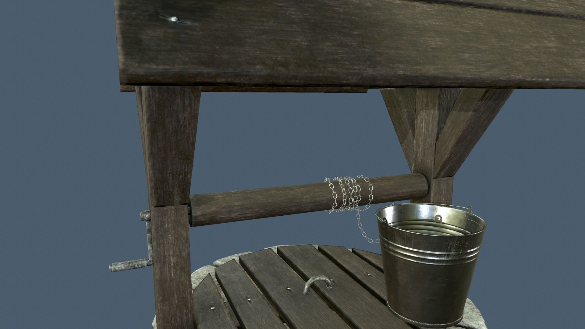 Stone Well 3D model_3