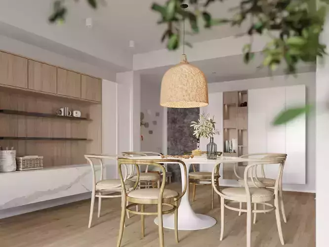 A refreshing interior design that exudes a sense of nature