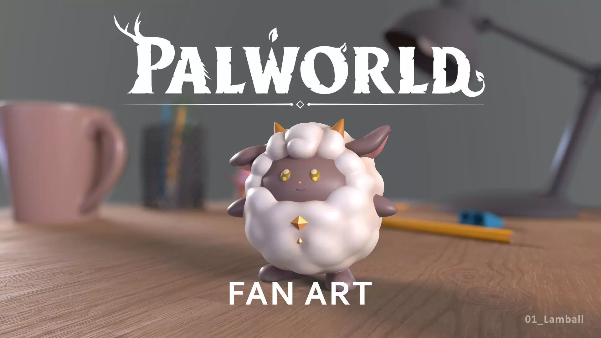 PALWORLD 01 LAMBALL FANART 3D print model_0