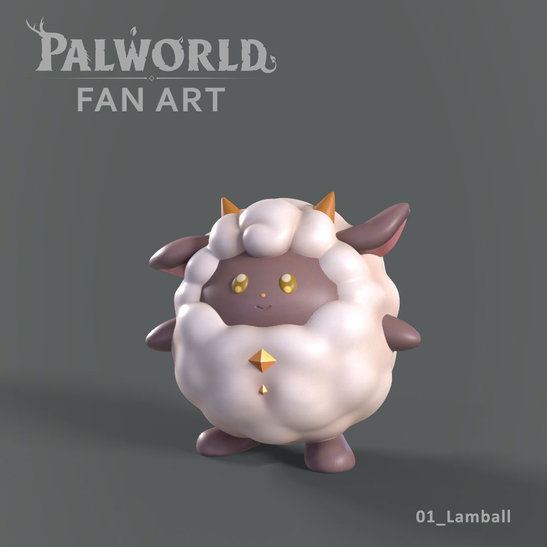 PALWORLD 01 LAMBALL FANART 3D print model_1