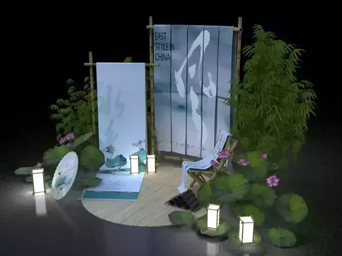 Chinese style artistic conception and styling