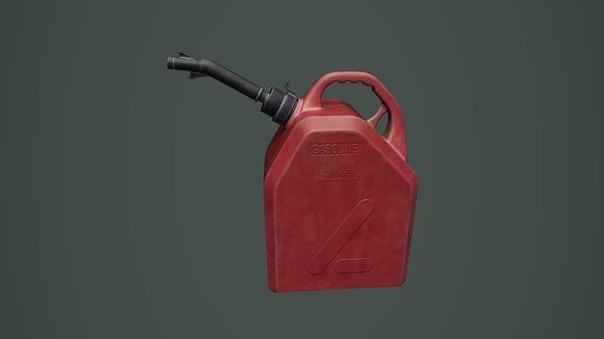 Jerrycan 01 Low-poly 3D model 7