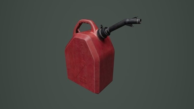 Jerrycan 01 Low-poly 3D model 4