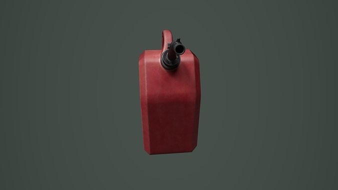 Jerrycan 01 Low-poly 3D model 5