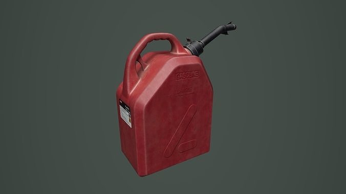 Jerrycan 01 Low-poly 3D model 2