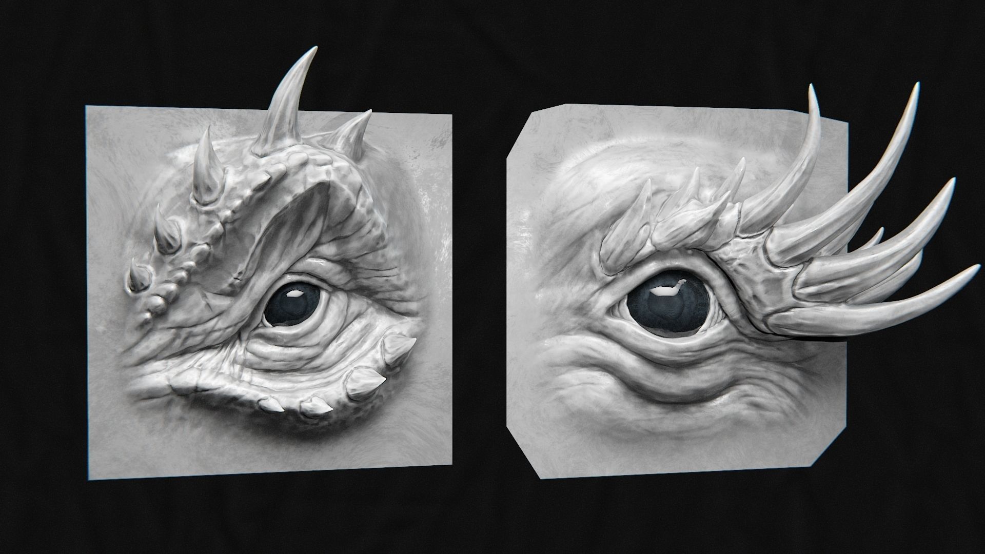 44 EYE - High Detailed Eye For Creatures - VDM Zbursh Blender 3D model_12