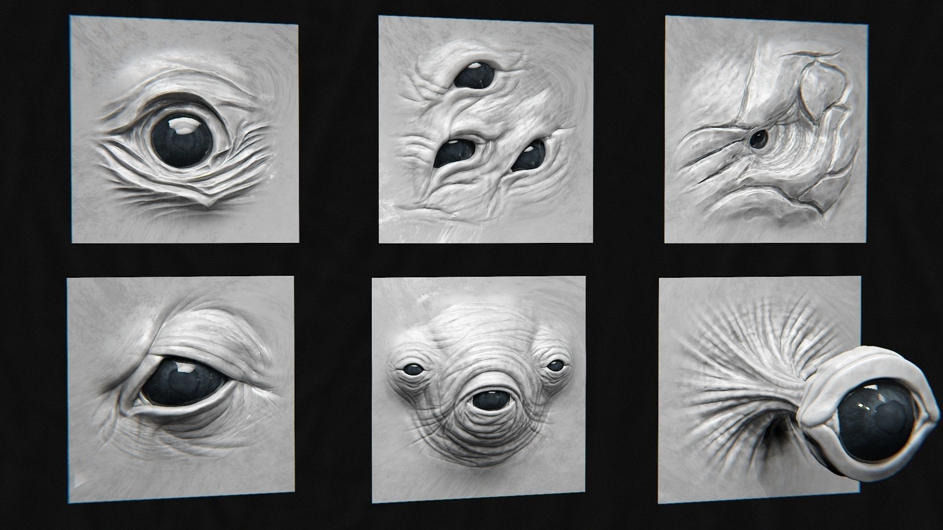 44 EYE - High Detailed Eye For Creatures - VDM Zbursh Blender 3D model_7