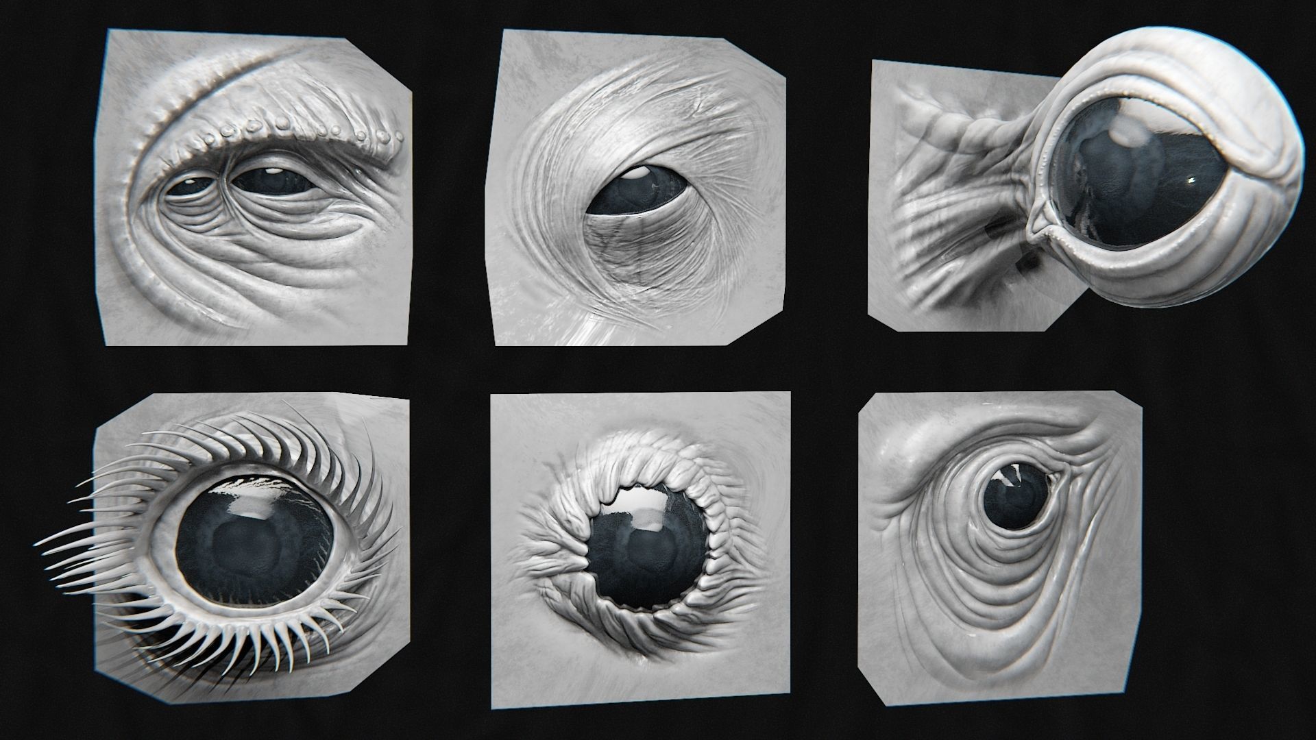 44 EYE - High Detailed Eye For Creatures - VDM Zbursh Blender 3D model_11