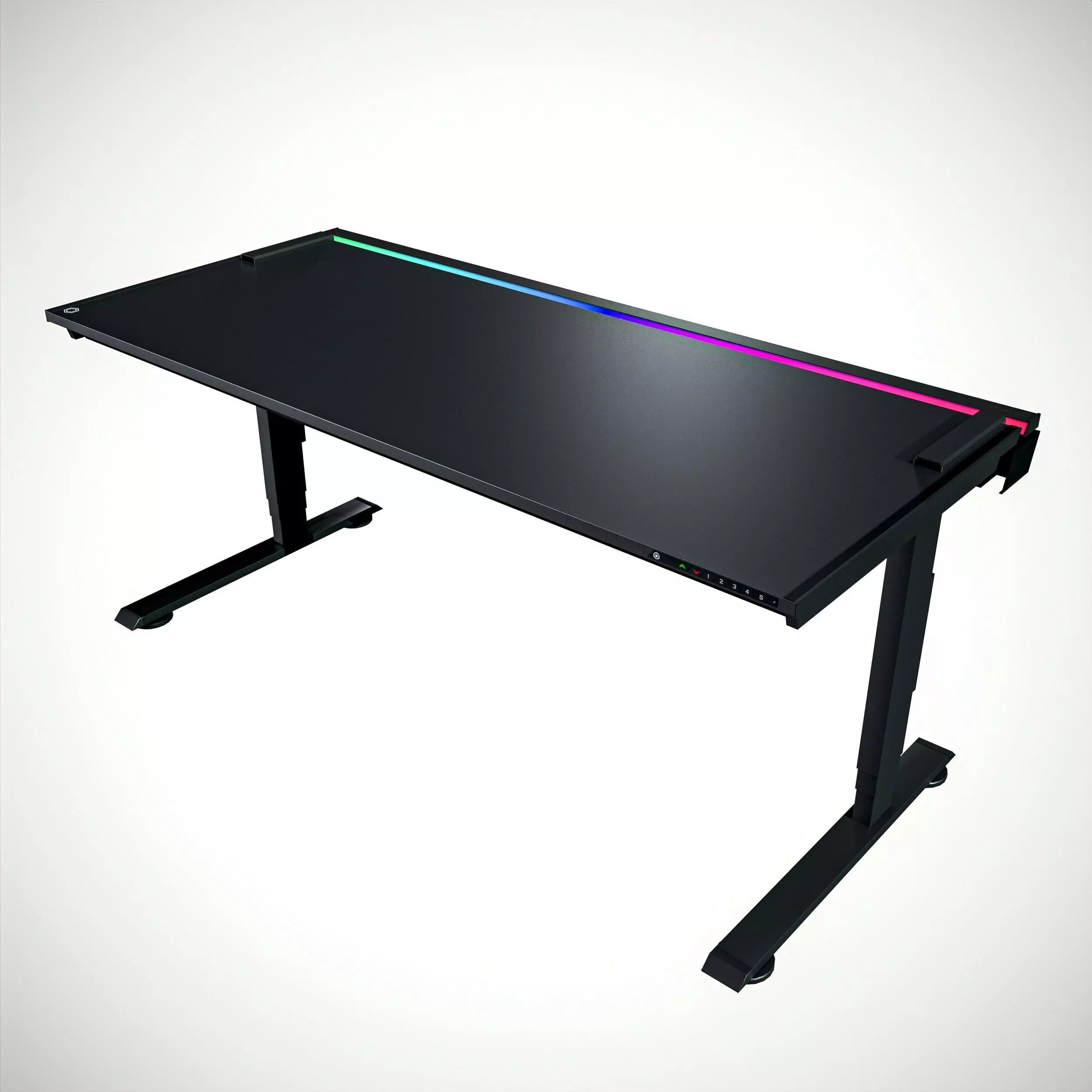 Gaming RGB Desk Low-poly 3D model