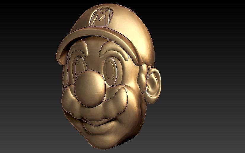 Super Mario Pendant 3D print model_2