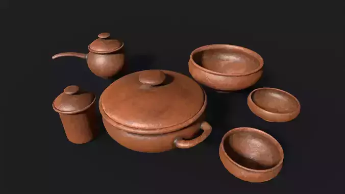 Antique clay pot