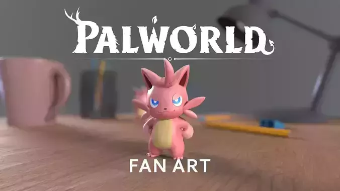 PALWORLD 02 CATTIVA FANART 3D print model