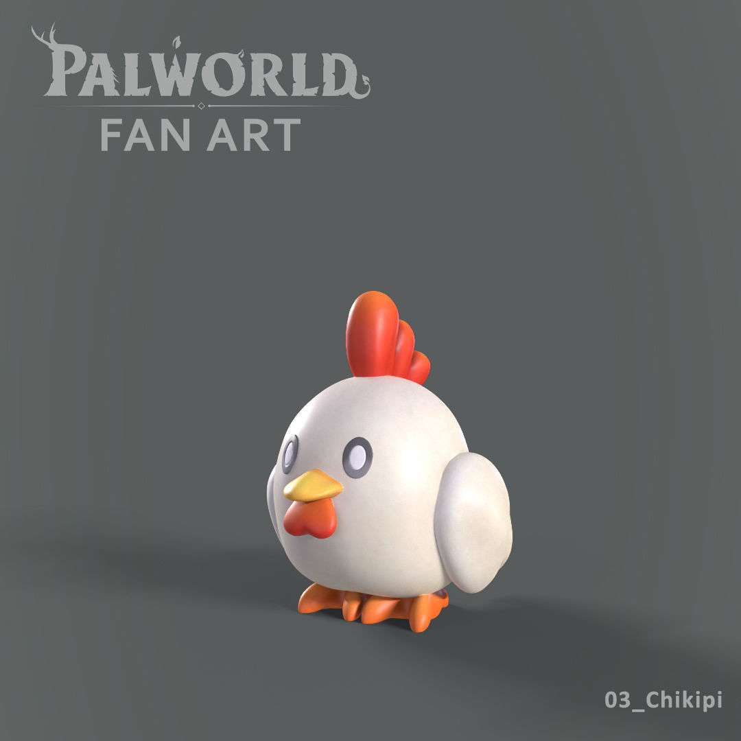 PALWORLD 03 CHIKIPI FANART 3D print model_1