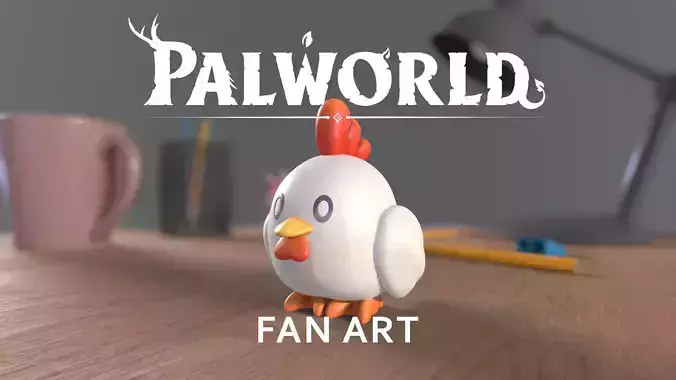 PALWORLD 03 CHIKIPI FANART 3D print model