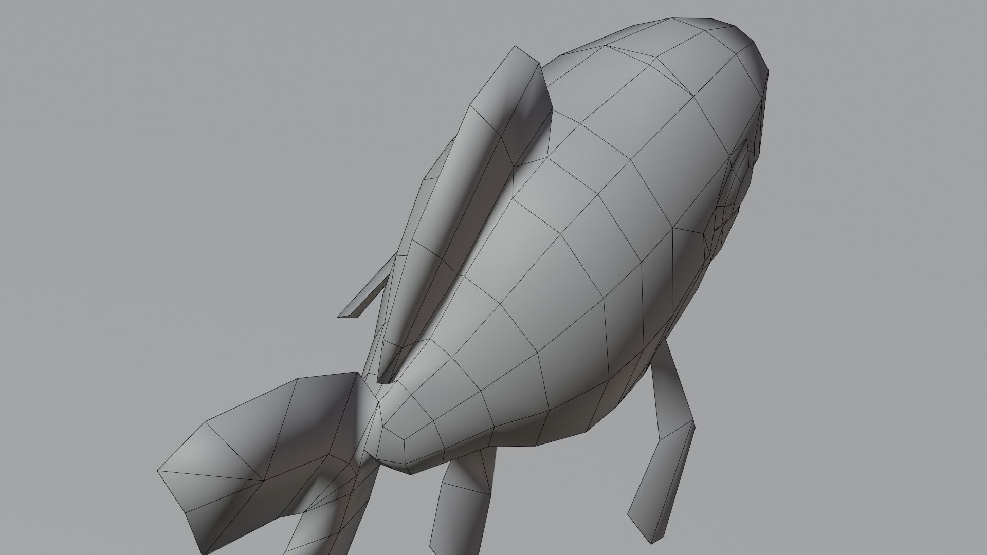 Golden Fish - Hand Painted 3D model_6