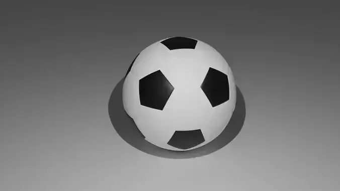 Soccer Ball - low poly - game ready