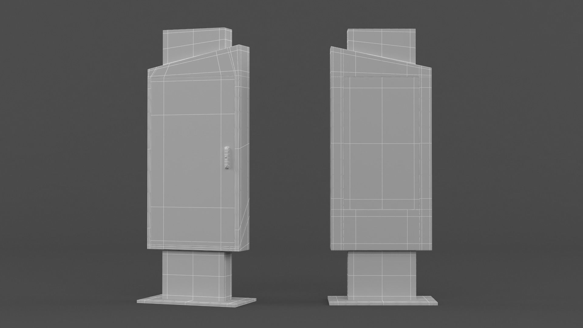 Electronic Kiosk 3D model_6