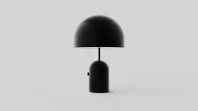 Bell Table Lamp Light Black
