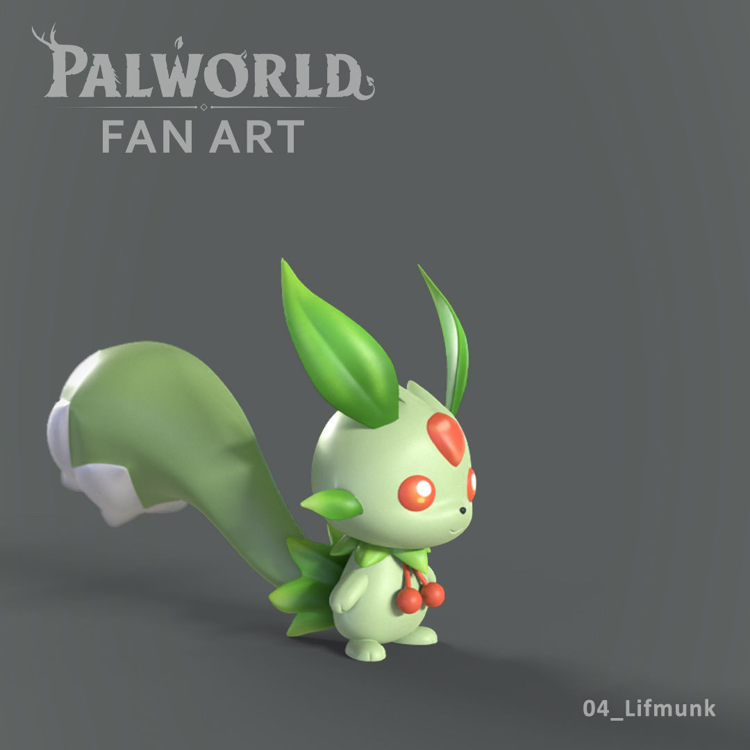 PALWORLD 04 LIFMUNK FANART 3D print model_3