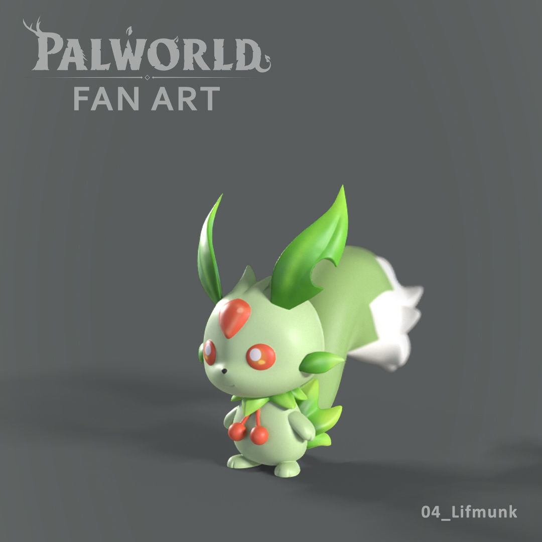 PALWORLD 04 LIFMUNK FANART 3D print model_1