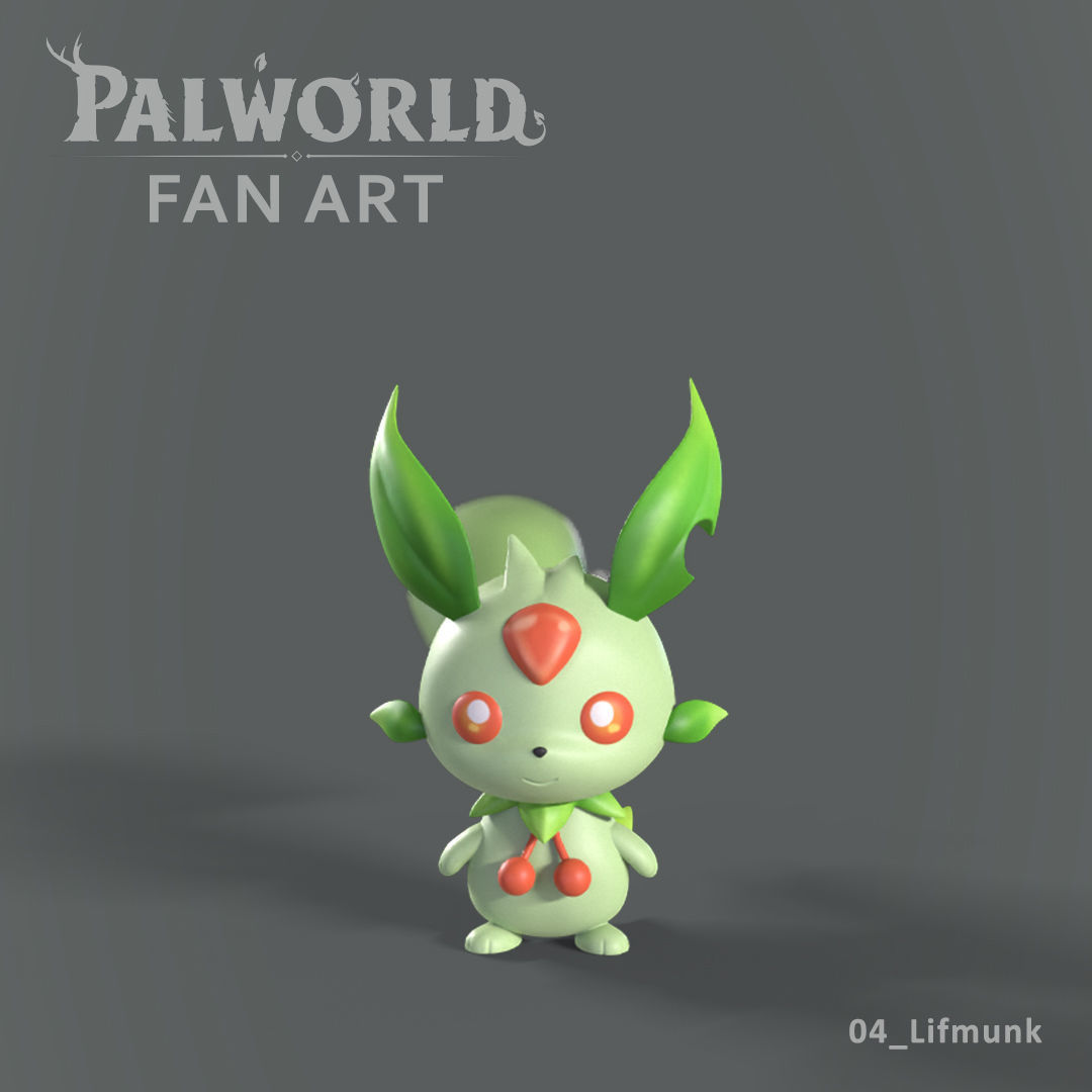 PALWORLD 04 LIFMUNK FANART 3D print model_2