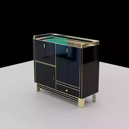 bar cabinet art deco