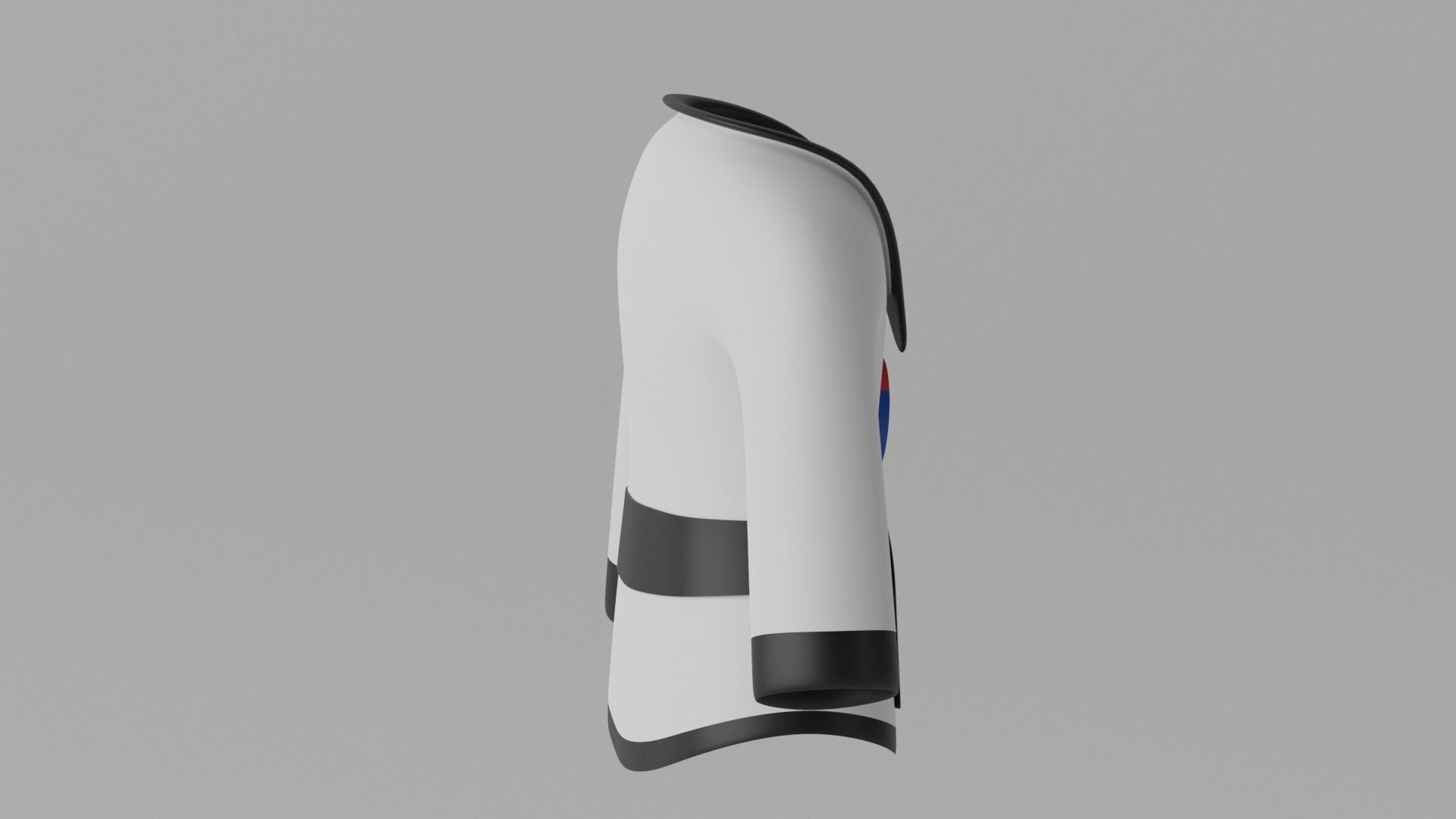 Korean Taekwondo Uniform Suit 3D model_8