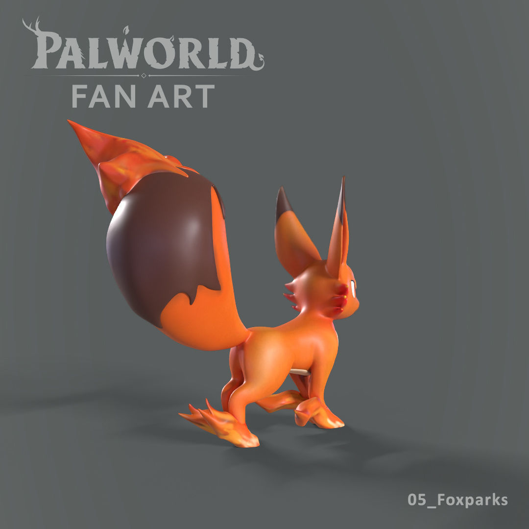 PALWORLD 05 FOXPARKS FANART 3D print model_4
