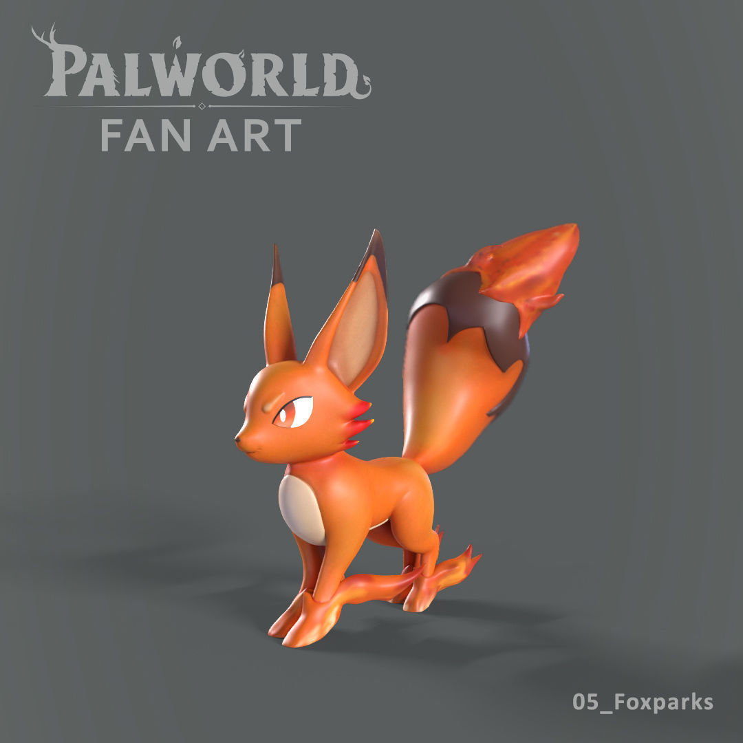PALWORLD 05 FOXPARKS FANART 3D print model_1