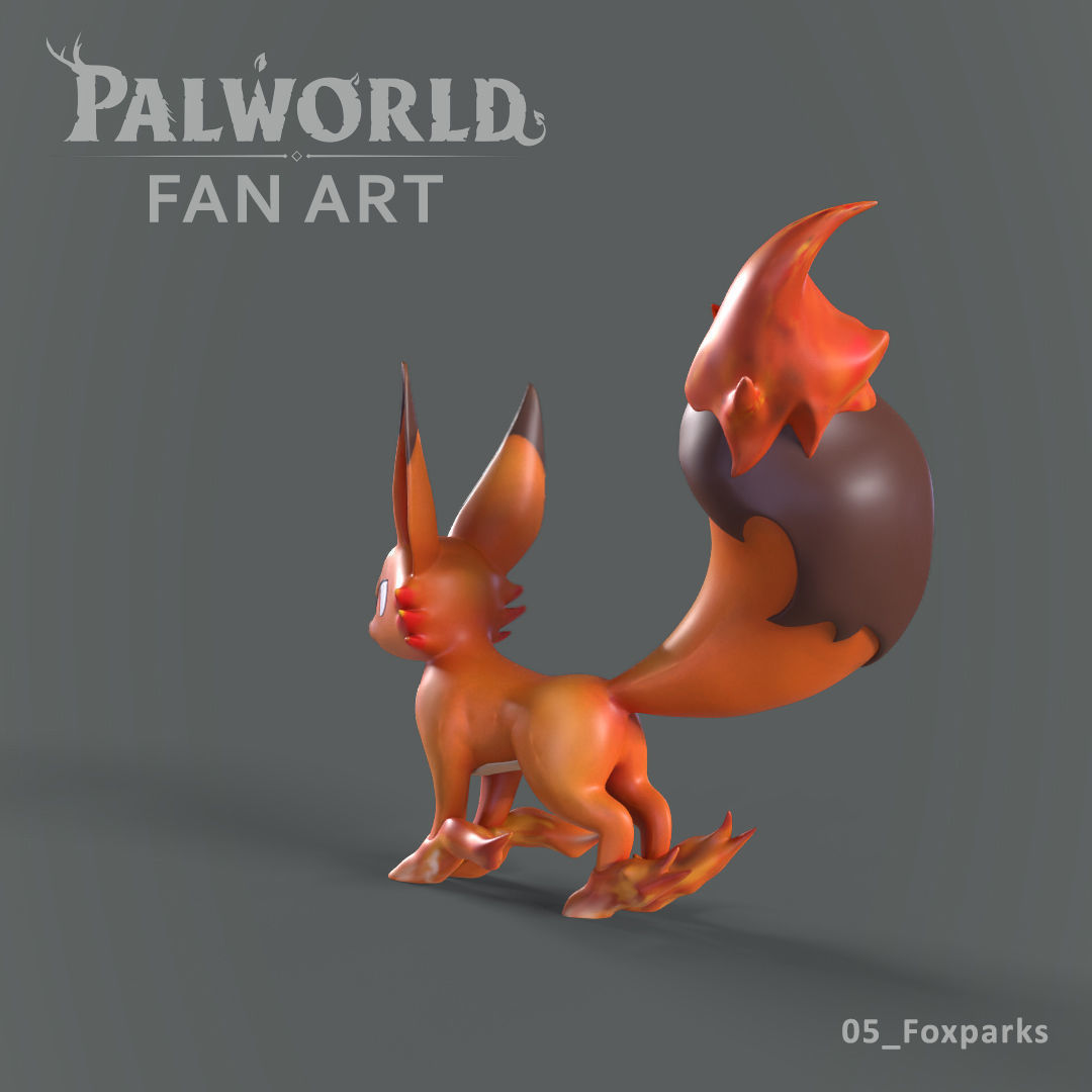PALWORLD 05 FOXPARKS FANART 3D print model_3
