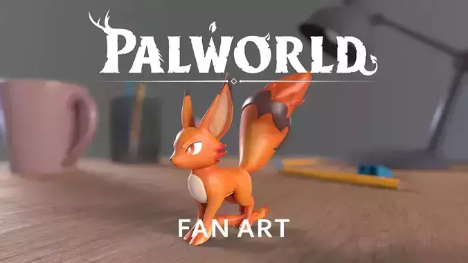 PALWORLD 05 FOXPARKS FANART 3D print model